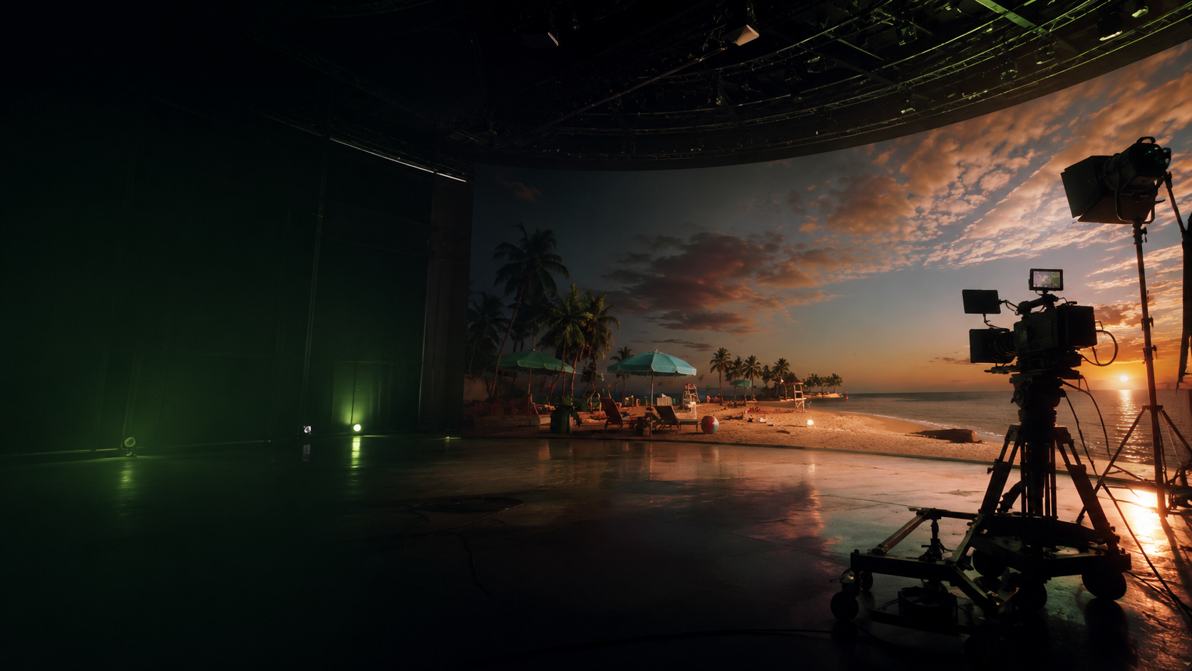 LED stage environment at The Volume